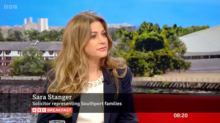 Sara Stanger on BBC Breakfast 28/01/25